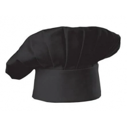 Black mushroom chef cap