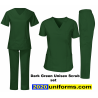 Dark green SCRUB SET UNISEX.