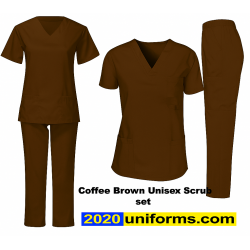 Dark brown SCRUB SET UNISEX.