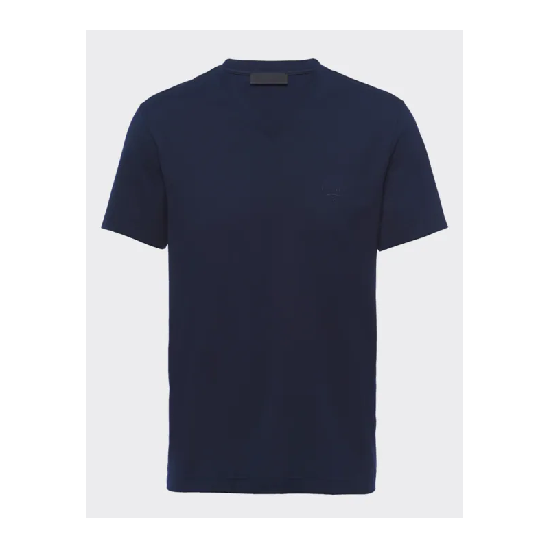 Round Neck T-shirt navy blue